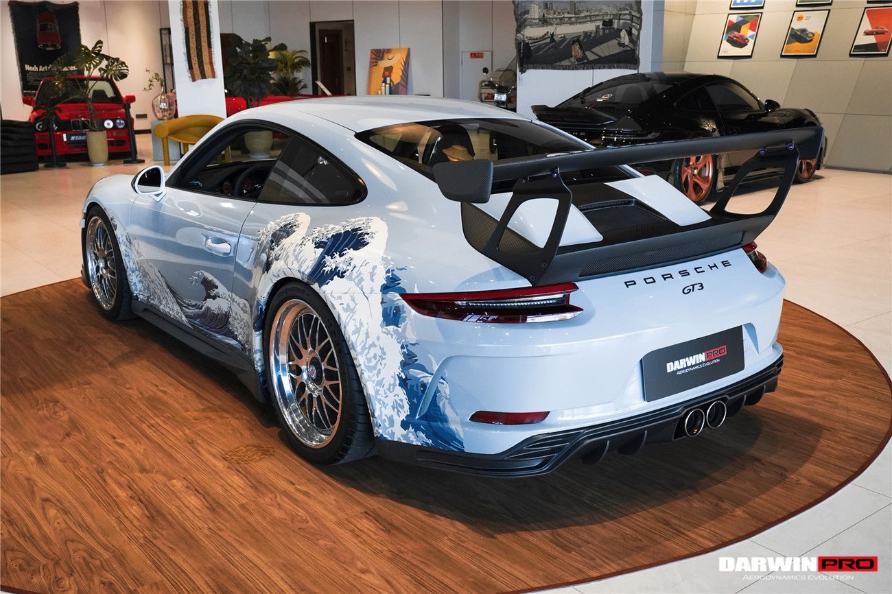 2017 - 2019 Porsche 911 991.2 GT3 Only BKSS Style Carbon Fiber Rear Lip Diffuser